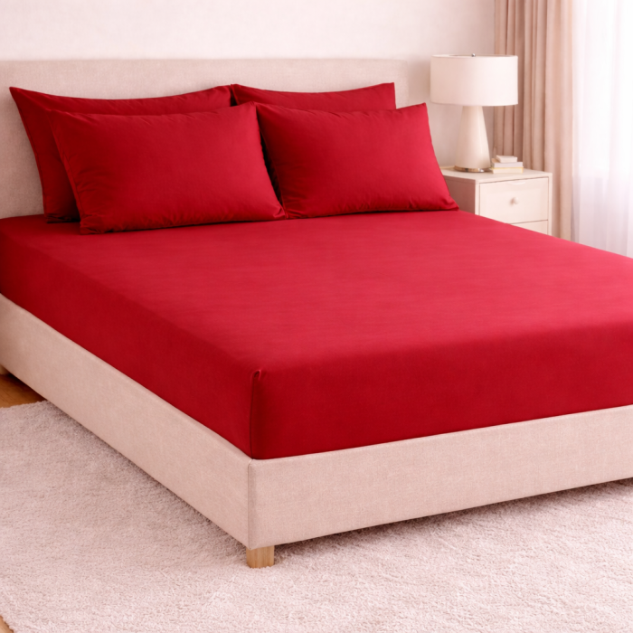 Lenjerie de pat microfibră satinată – set complet elegant alb [2]