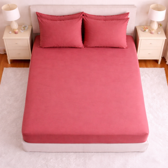 Lenjerie de pat microfibră satinată – set complet elegant alb [4]