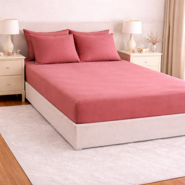 Lenjerie de pat microfibră satinată – set complet elegant alb [2]
