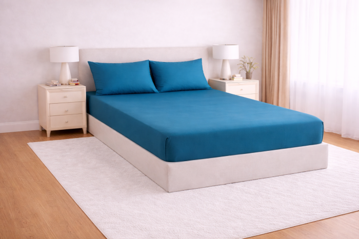 Lenjerie de pat microfibră satinată – set complet elegant alb [2]