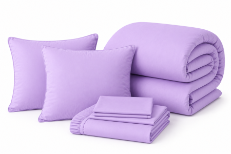 Pachete reduceri - set complet pat cu pilota perne lenjerie si cuvertura eleganta