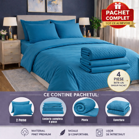 Pachete reduceri - Set complet pentru pat – confort premium și design elegant pentru dormitorul tău