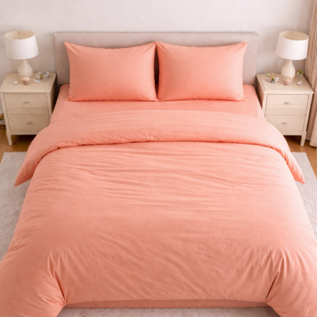 Set Lenjerie de Pat din Microfibră Satinată – Fină, Elegantă și Ușor de Întreținut [2]