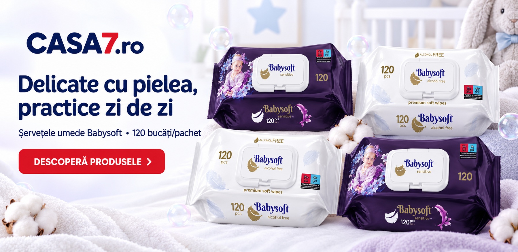 Banner servetele babysoft