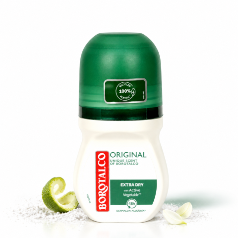Îngrijire personală - Deodorant antiperspirant roll-on Borotalco Original Extra Dry, protecție 48H, fără alcool, 50 ml