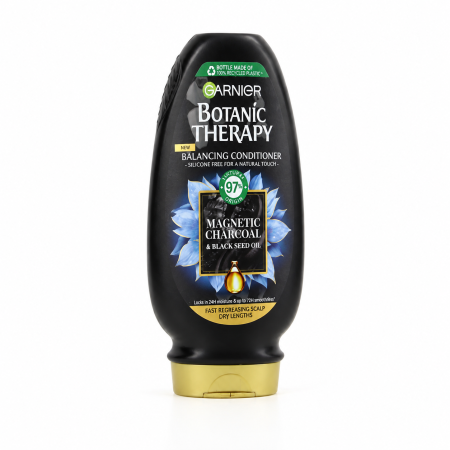 Balsamuri de păr - Balsam pentru păr Garnier Botanic Therapy Magnetic Charcoal, pentru scalp și păr uscat, 200 ml