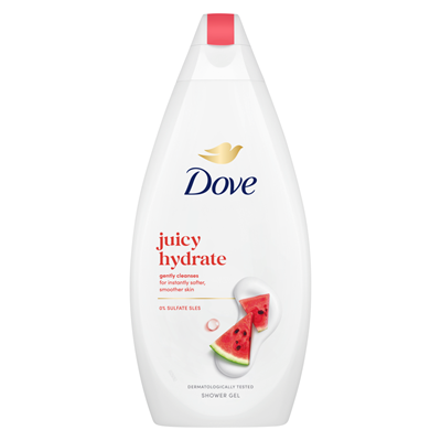 Geluri de duș - Gel de duș Dove Juicy Hydrate cu Pepene Roșu, 450 ml