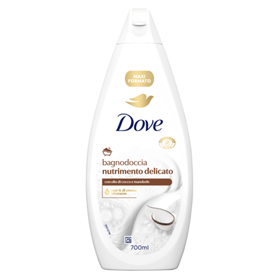 Geluri de duș - Gel de duș Dove Pampering cu Ulei de Cocos și Migdale, 700 ml
