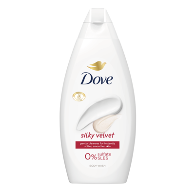 Geluri de duș - Gel de duș Dove Silky Velvet, 450 ml