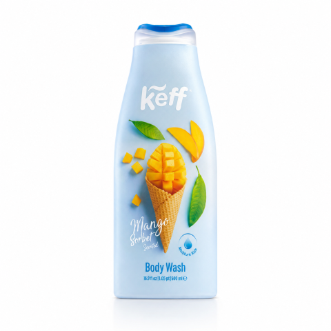 Geluri de duș - Gel de duș KEFF Mango Sorbet, 500 ml