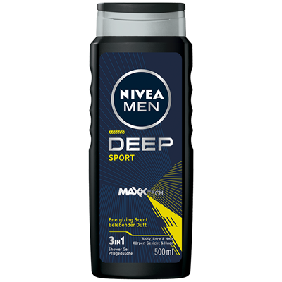 Geluri de duș - Gel de duș NIVEA Men Deep Sport 3în1, 500 ml