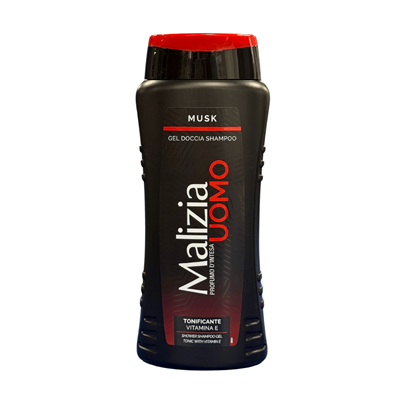 Șampon - Gel de duș și șampon Malizia Uomo Musk 2în1, 250 ml