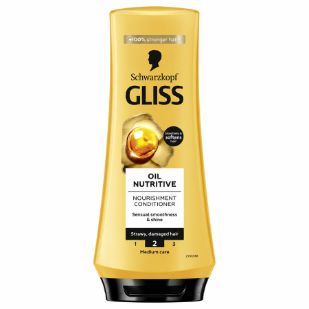 Balsamuri de păr - Balsam Gliss Oil Nutritive, pentru Păr Deteriorat, Hrănire și Netezire, 200 ml