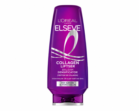 Balsamuri de păr - Balsam L'Oréal Paris Elseve Collagen Liftser, densificator cu peptide de colagen, pentru păr subțire și fără volum, 200 ml