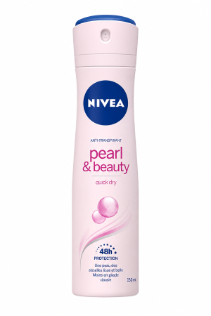Deodorante - NIVEA Pearl & Beauty Quick Dry Antiperspirant Spray, Protecție 48h, 150 ml