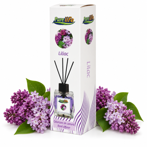 Odorizante pentru casă - odorizant-cu-betisoare-pure-life-liliac