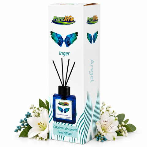 Odorizante pentru casă - Odorizant de cameră cu bețișoare Purelife Angel, 120 ml