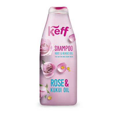 Șampon - Șampon KEFF Rose & Kukui Oil, 500 ml