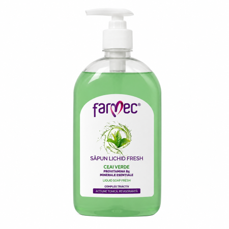 Săpunuri - FARMEC Săpun Lichid cu Ceai Verde 500 ml