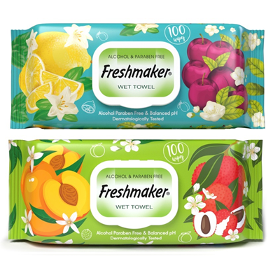Șervețele - Set 2 pachete șervețele umede Freshmaker, 200 bucăți