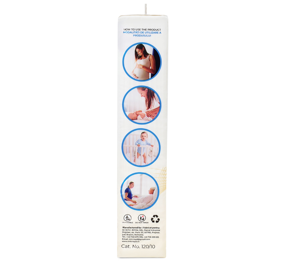 Aleze Beberoyal Premium, 60 x 90 cm, 10 Bucăți - Impermeabile, Absorbție 2300ml, Fixare Autoadezivă, 6 straturi [7]