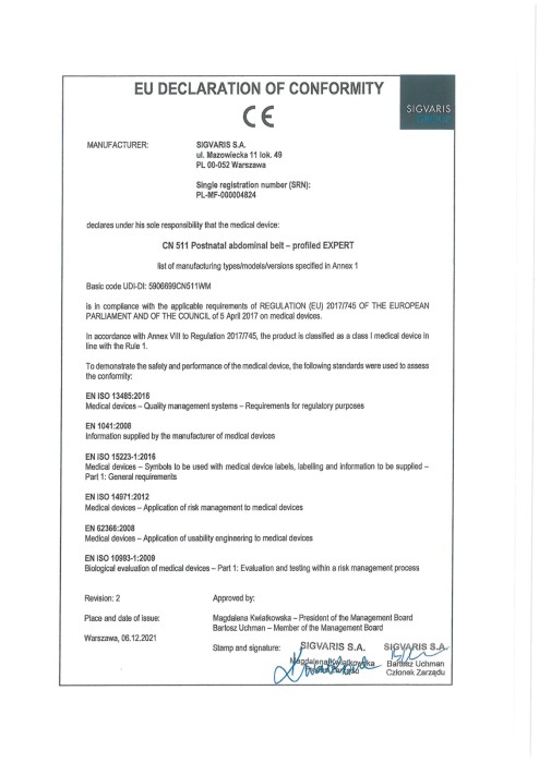 Centura postnatala cu intaritura laterala Babyono 511 XXL [4]