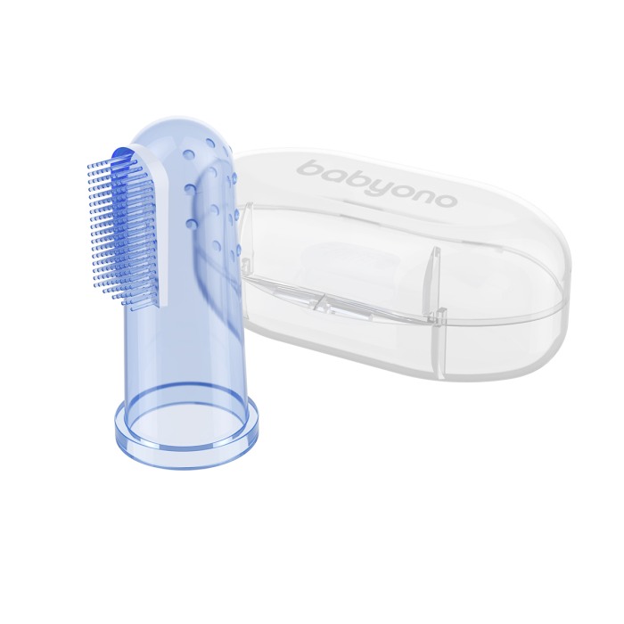 Degetar din silicon pentru dinti albastru, Babyono, 723/02 [2]