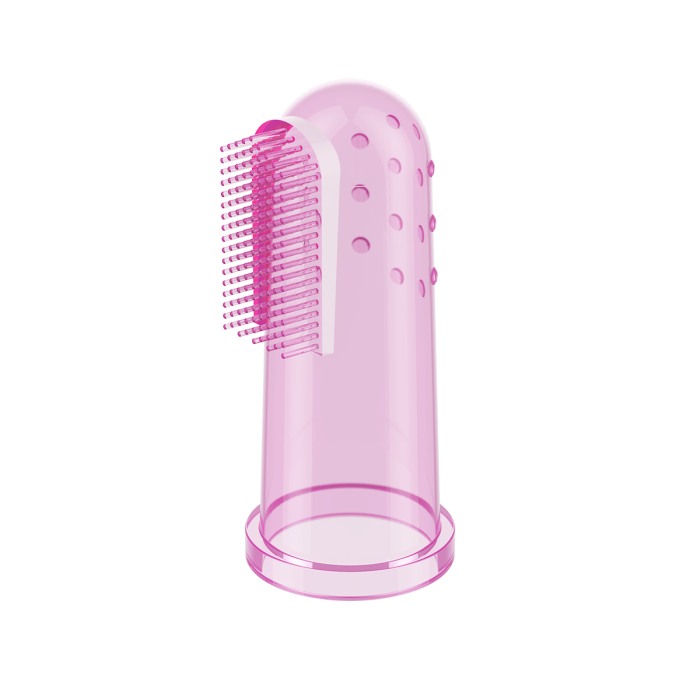Degetar din silicon pentru dinti roz, Babyono, 723/03 [1]