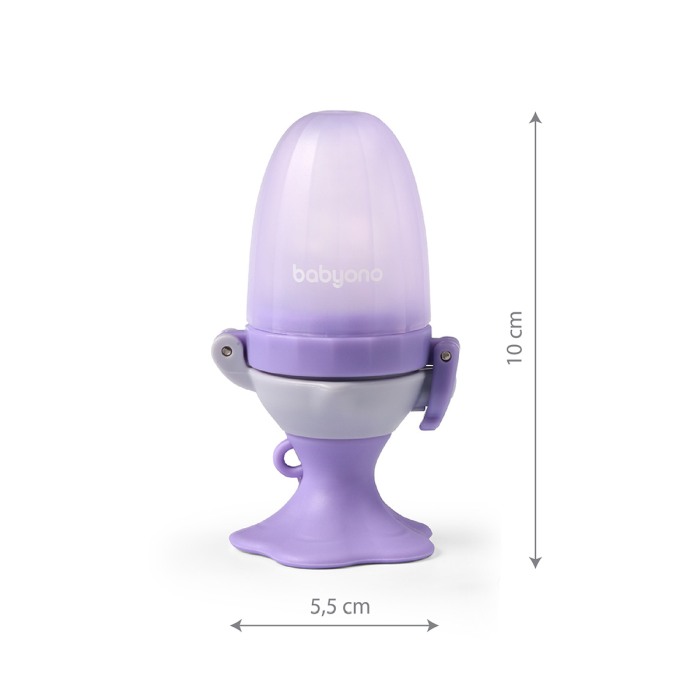 Dispozitiv hranire copii cu rasucire Babyono floare mov 1542 [12]