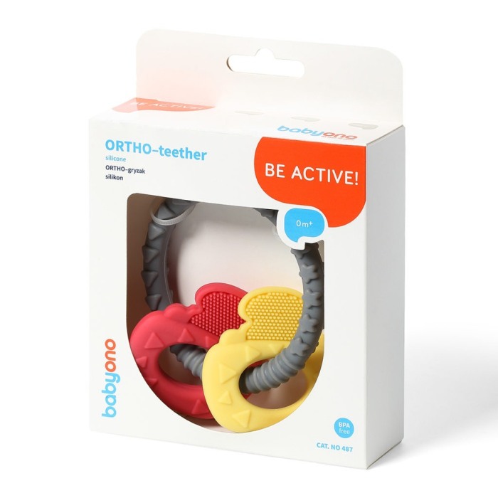 Inel dentitie chei galben si rosu Babyono 486 [2]