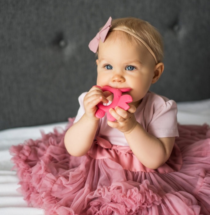 Inel dentitie crab roz  Babyono 936 [2]