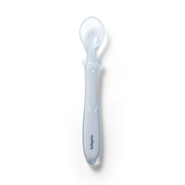 Lingurita flexibila din silicon Babyono albastra 785/01 [1]