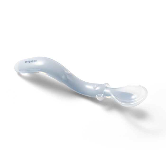 Lingurita flexibila din silicon Babyono albastra 785/01 [3]