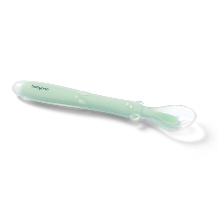 Lingurita flexibila din silicon Babyono menta 785/02 [3]