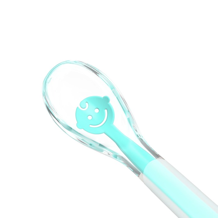 Lingurita moale silicon Baby Smile turcoaz Babyono, 1460/01 [4]