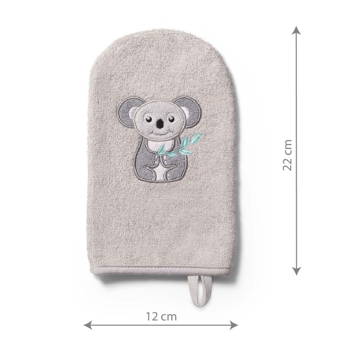 Manusa de baie din fibra de bambus Babyono gri 347/09 [3]
