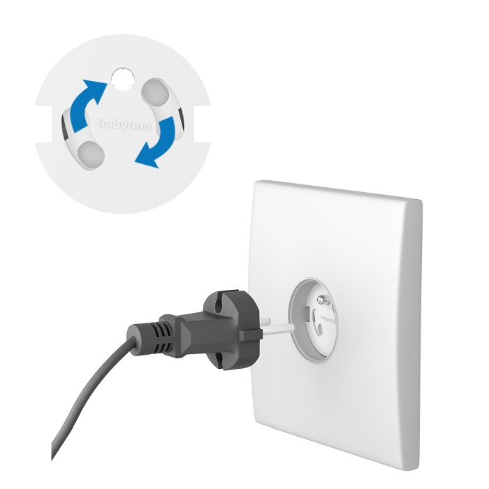 Protectie pentru priza cu sistem rotativ Babyono 10 buc/set 962/10 [5]