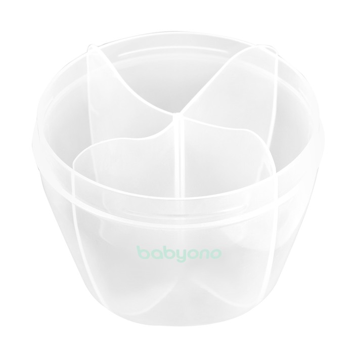 Recipient compartimentat pentru lapte praf, verde menta, 1022 Babyono [2]
