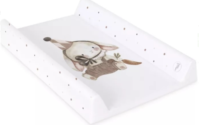 Saltea de Infasat Ceba Baby Ultra Light 1.2kg, 50x70cm, cu Intaritura, Grosime 3cm, Sistem Siguranta si Anti-Alunecare, Iepurasul Clovn 204-000-751 [2]