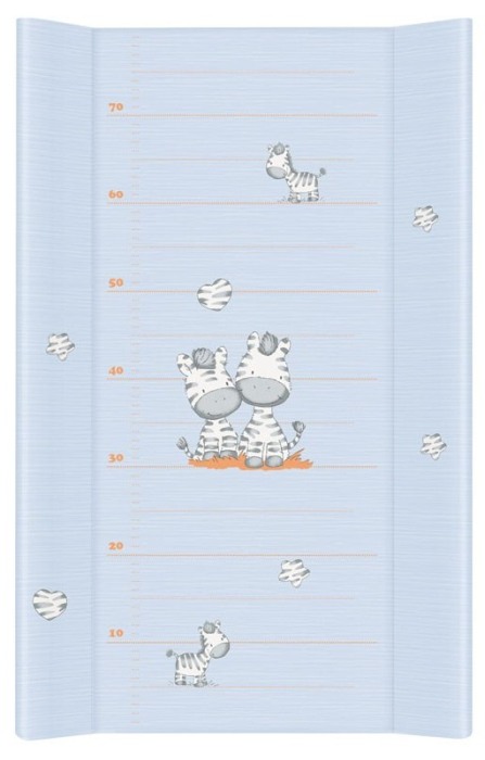 Saltea de Infasat COMFORT 50x70cm, cu Intaritura, Grosime 3cm, Sistem Anti-Alunecare, zebra, albastru 203-002-160 [1]