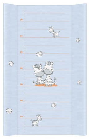 Saltea de Infasat COMFORT 50x80cm, cu Intaritura, Grosime 3cm, Sistem Anti-Alunecare, Zebra Albastra 212-002-160 [1]