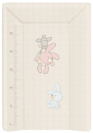 Saltea de Infasat cu Capat Inchis 50x70cm, cu Intaritura, Suprafata Moale, Sistem Anti-Alunecare, Ceba Baby, Iepuras 201-068-260 [1]