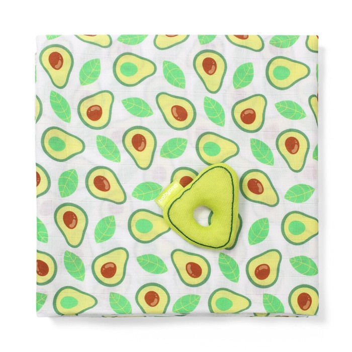 Scutec muselina natural cu sunatoare avocado, 70%bambus si 30%bumbac, 120x120 cm, Babyono, 536/01 [1]