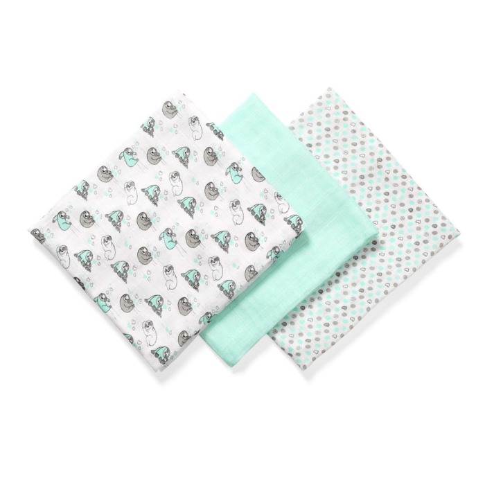 Scutece muselina natural, set 3 bucati, 70%bambus si 30%bumbac, 70x70 cm, Babyono, 397/04 [1]