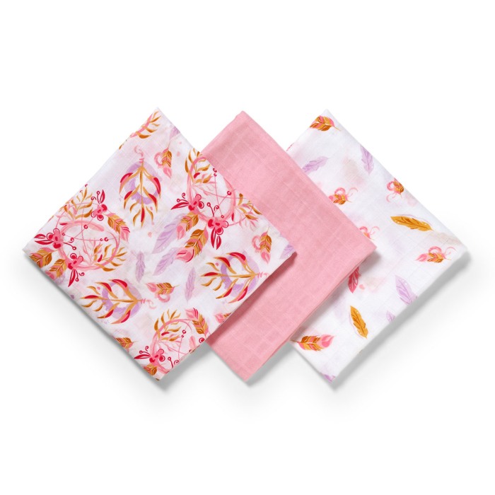 Scutece muselina natural, set 3 bucati, 70%bambus si 30%bumbac, 70x70 cm, Babyono, 397/07 [3]
