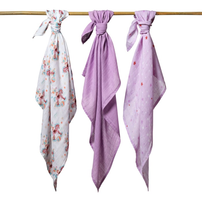 Scutece muselina natural, set 3 bucati, 70%bambus si 30%bumbac, 70x70 cm, Babyono, 397/11 [5]