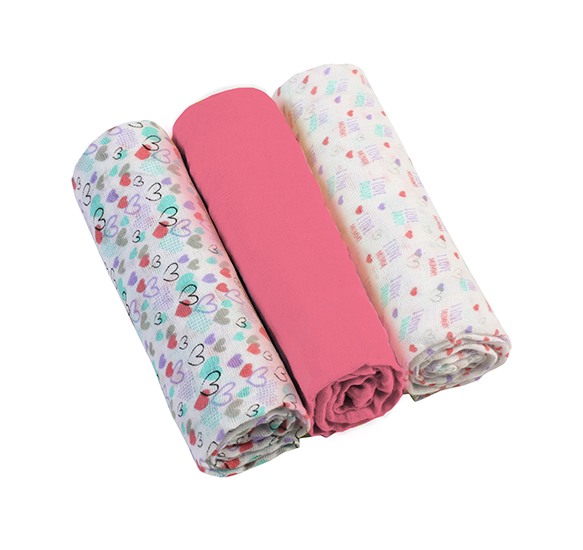 Scutece muselina super soft, set 3 bucati, 100% bumbac, 70x70 cm, Babyono, 348/02 [1]