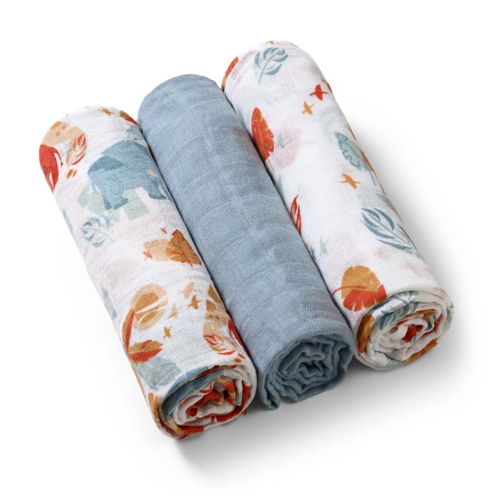 Scutece muselina super soft, set 3 bucati, 100% bumbac, 70x70 cm, Babyono, 348/07 [2]