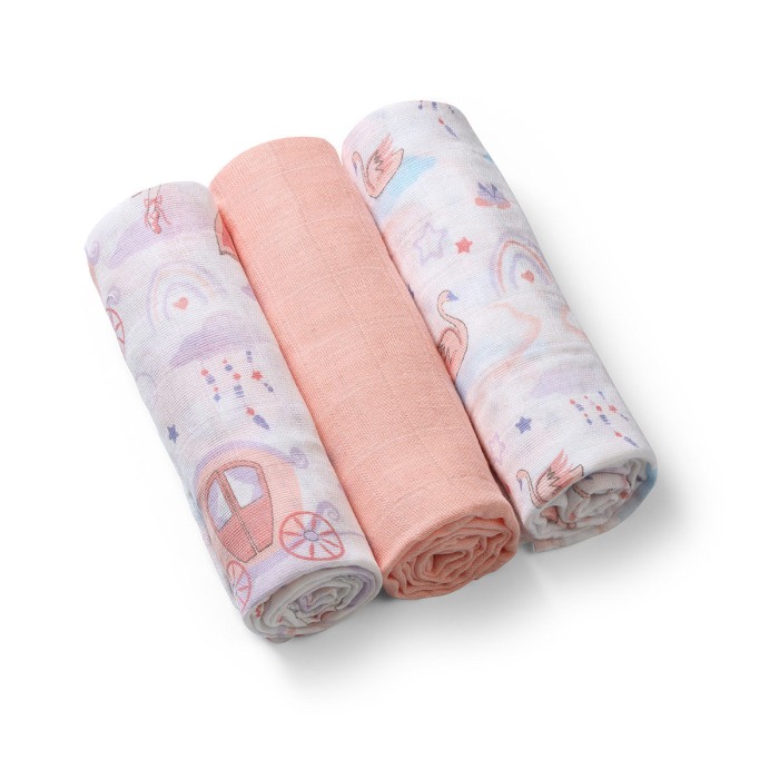 Scutece muselina super soft, set 3 bucati, 100% bumbac, 70x70 cm, Babyono, 348/11 [2]