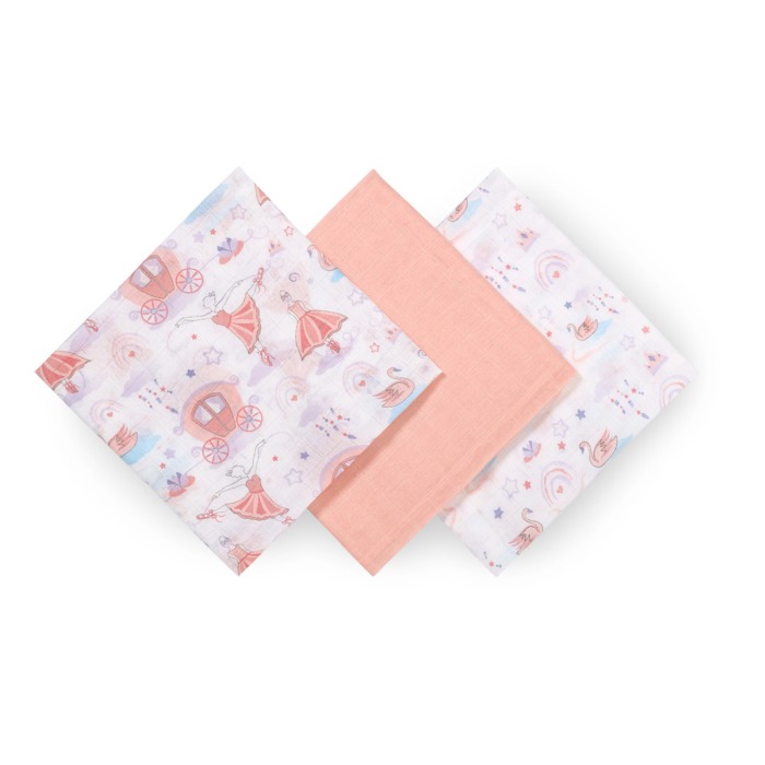 Scutece muselina super soft, set 3 bucati, 100% bumbac, 70x70 cm, Babyono, 348/11 [3]